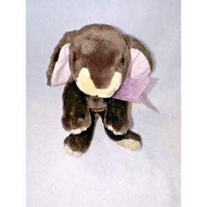 Commonwealth 2003 Brown Cream Bunny Rabbit Plush Stuffed Animal Lop Eared Easter